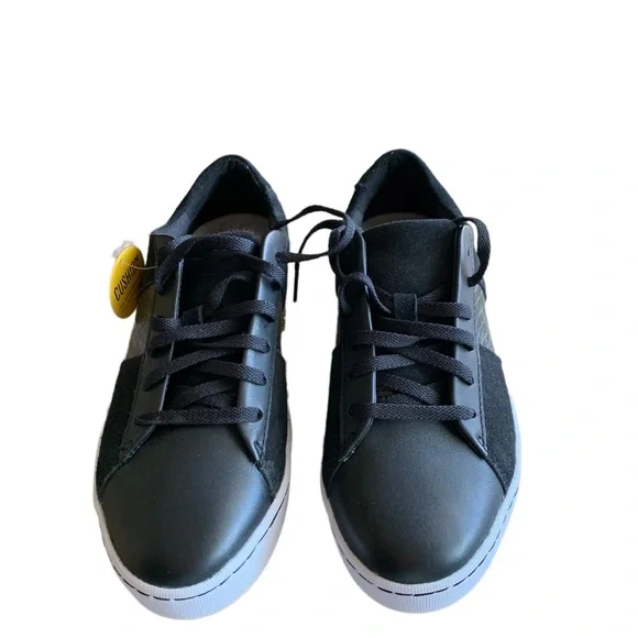 New Clarks collection Women Black leather sneakers ultimate comfort size 6.5 US - Picture 2 of 8